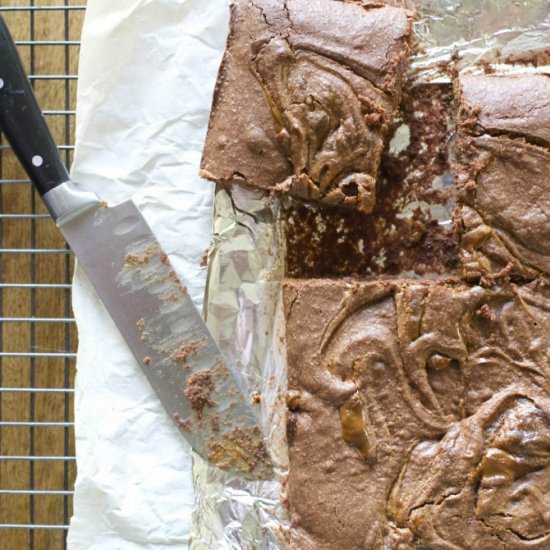 Dulce de leche brownie