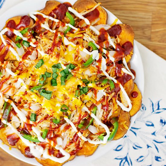 Sweet Potato BBQ Nachos