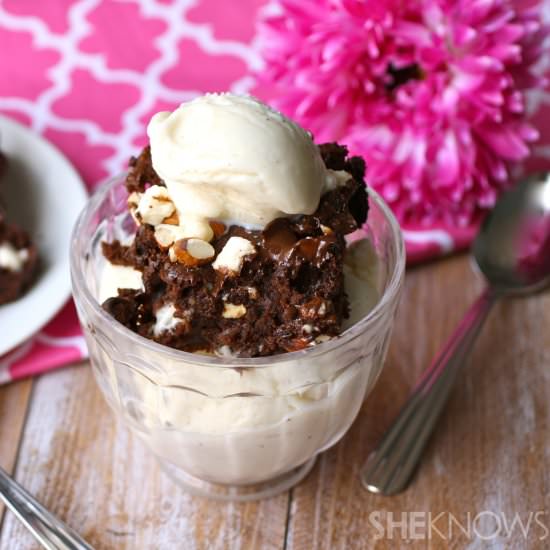 Gluten-free rocky road brownie