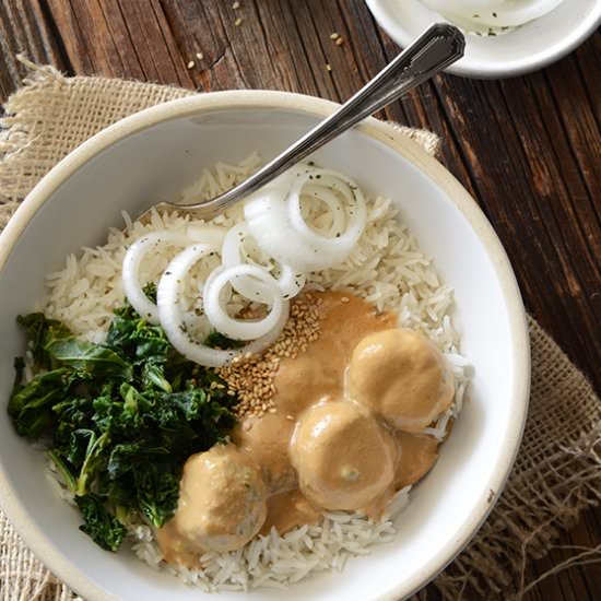 Chicken Meatball Satay Curry