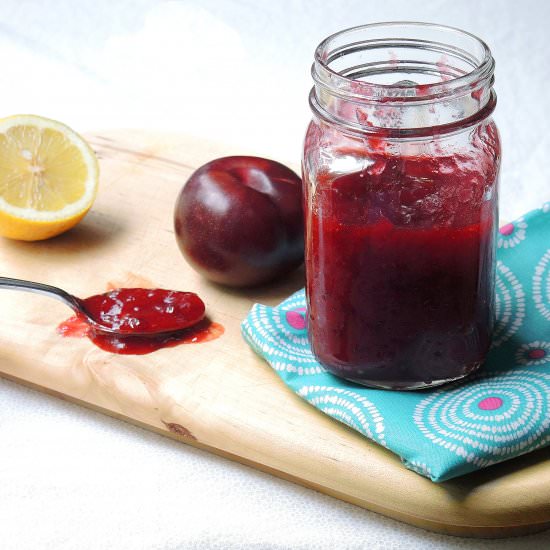 Homemade Black Plum & Ginger Jam