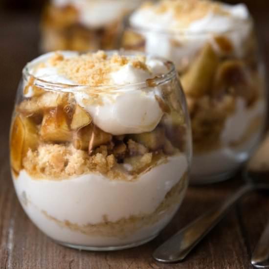 No Bake Apple Pie Parfaits