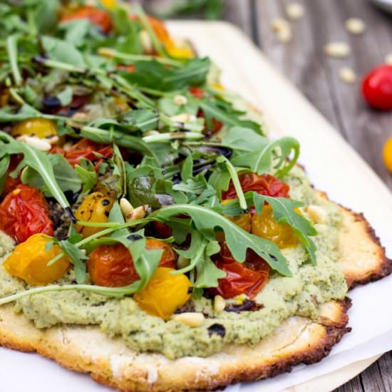 Basil & Garlic Ricotta Pizza