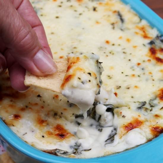 Goat Cheese Spinach Artichoke Dip