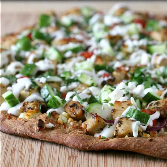Chicken Souvlaki Pizza