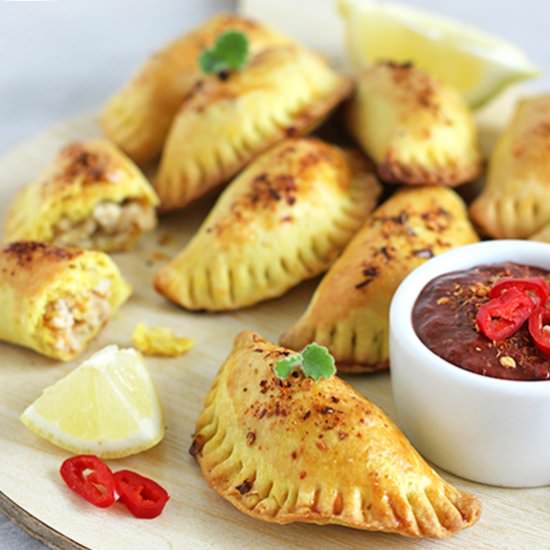 Baked Turkey Empanadas with Mole