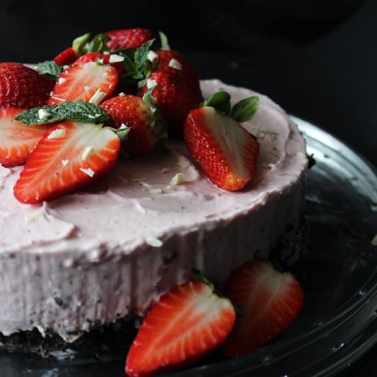 Strawberry Cheesecake (No Bake )