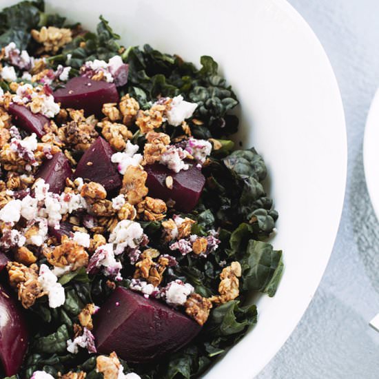 Kale Salad with Granola