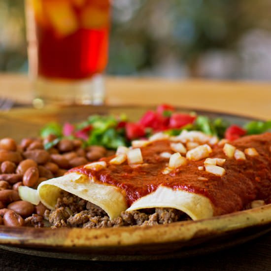Beef and Chorizo Enchiladas