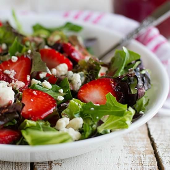 Strawberry Blue Cheese Salad