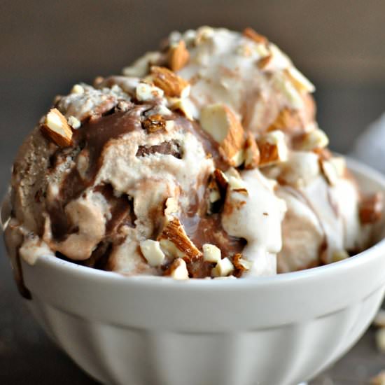 Dairy Free Fudge Tracks Ice Cream