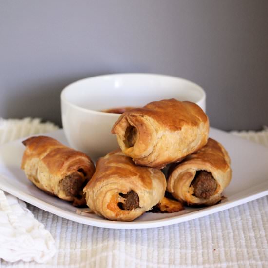 Cheddar Sausage Rolls
