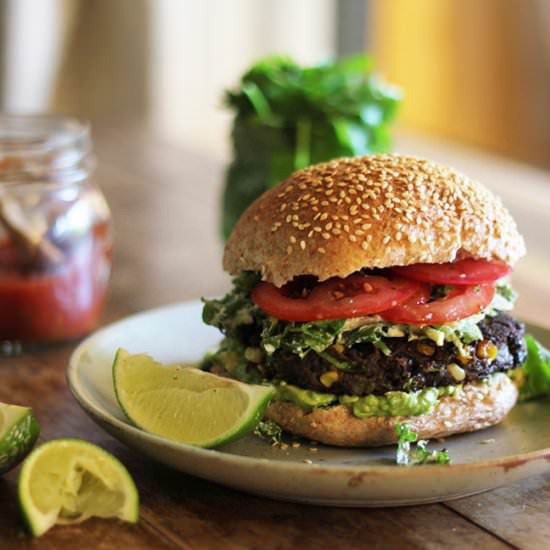 Baja Black Bean Burger