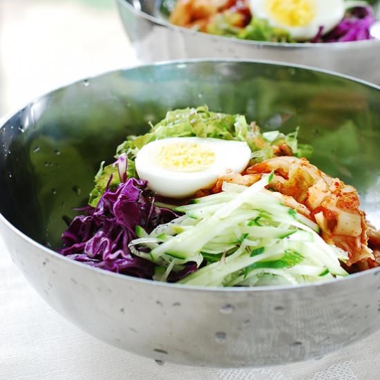 Korean spicy cold noodles