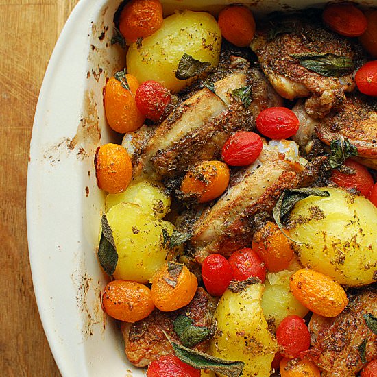 Roasted chicken