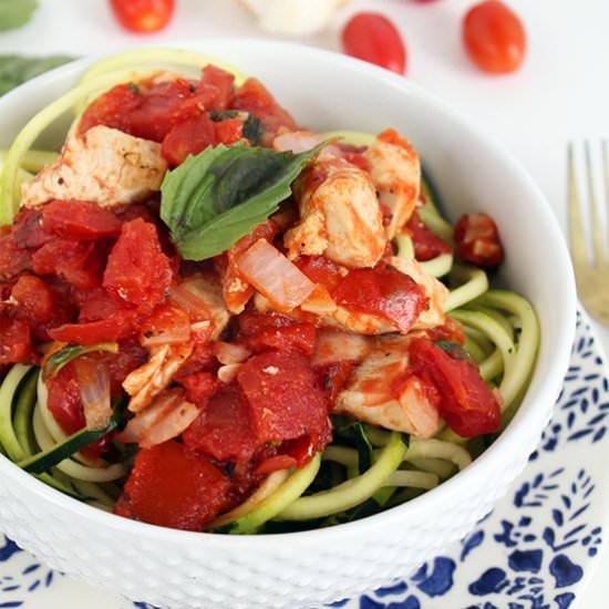Chicken Pomodoro Zucchini Pasta