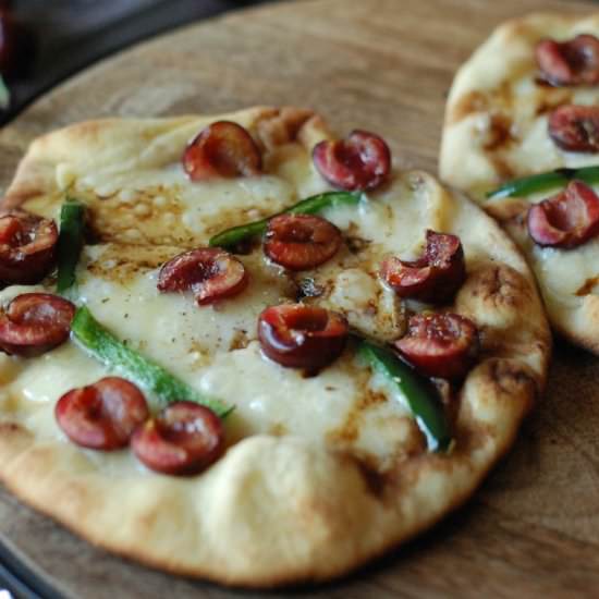 Grilled Brie & Cherry Pizza