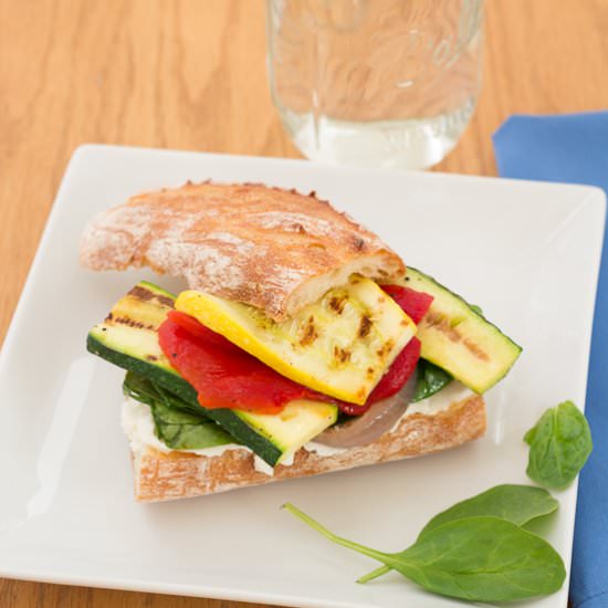 Pan-Grilled Veggie Sandwiches