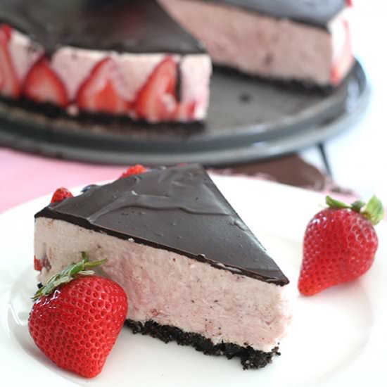 Chocolate Strawberry Cheesecake