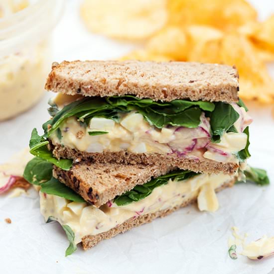 Radish & Basil Egg Salad