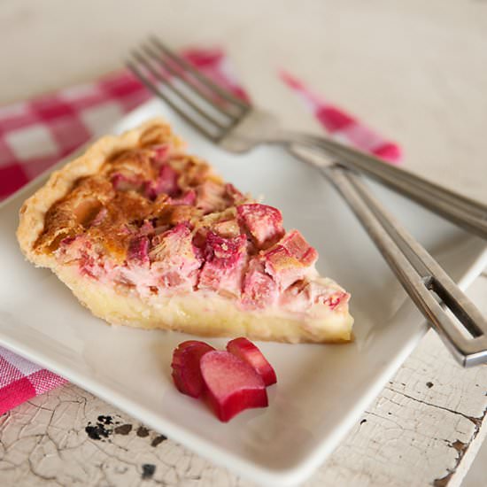 Rhubarb Custard Pie