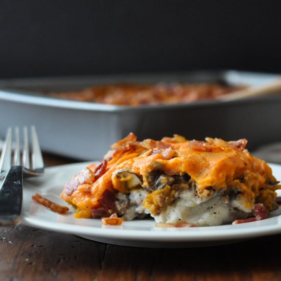 Four-Layer Beef & Bacon Casserole