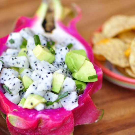 Dragon Fruit and Avocado Salsa