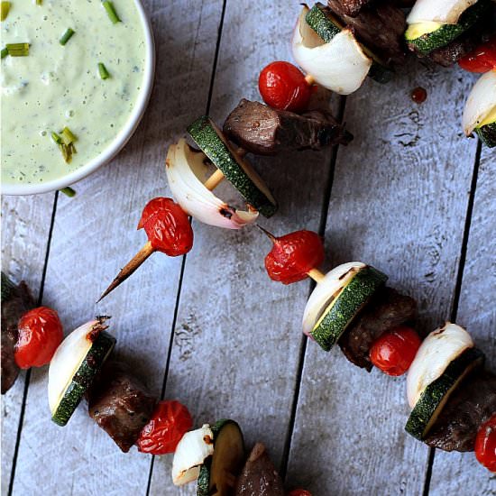 Grilled Beef Kabobs