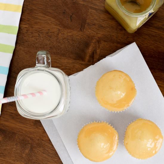 Lite Honey-Citrus Ricotta Cupcakes