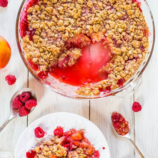 Raspberry Peach Crisp