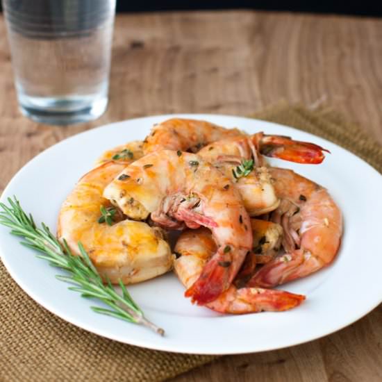 Lemon & herb grilled shrimp