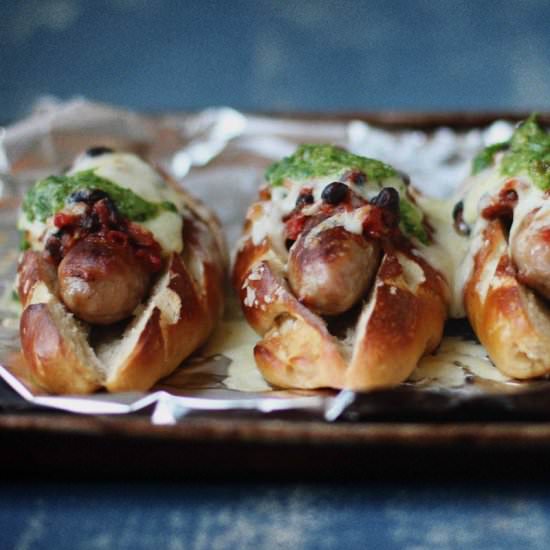 Chilli Black Bean Hot Dogs