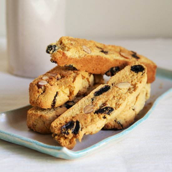 Cornmeal Honey Biscotti