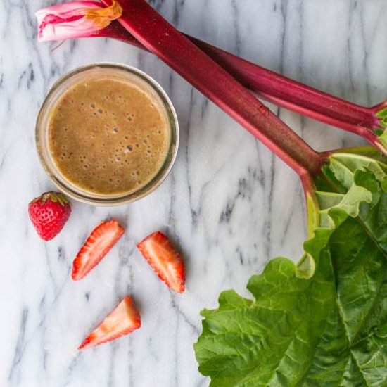 Strawberry Rhubarb Blast Smoothie