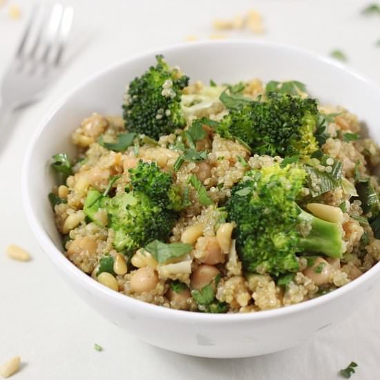 Garlicky Quinoa Bowls