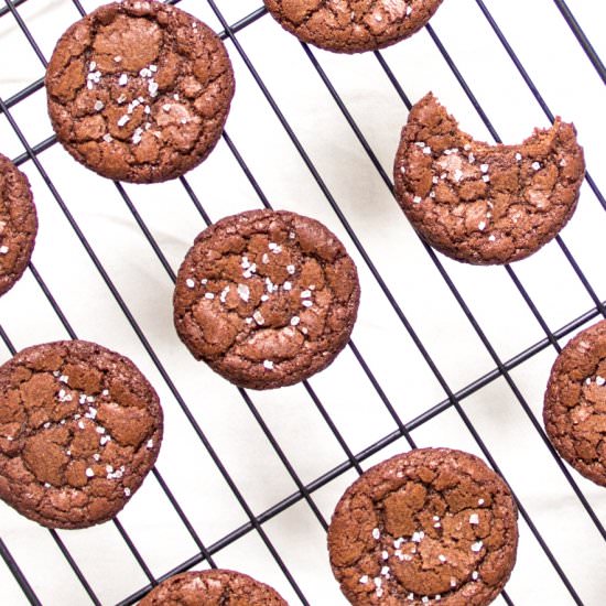 Nutella and Sea Salt Cookies