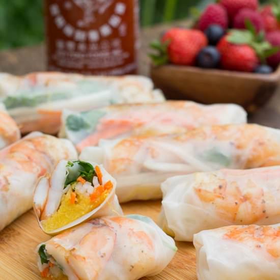 Spaghetti Squash Spring Rolls
