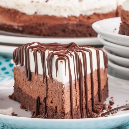 Triple Chocolate Mousse Cake