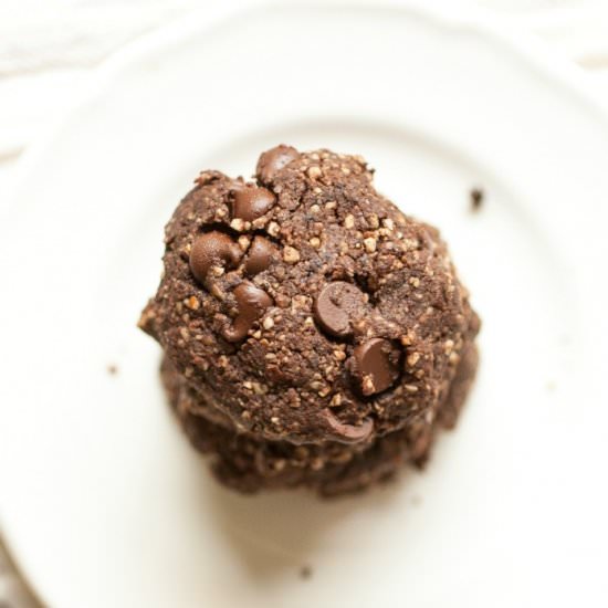 Deep Chocolate Hazelnut Cookies