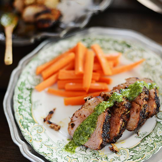 Seasoned Grilled Pork Tenderloin