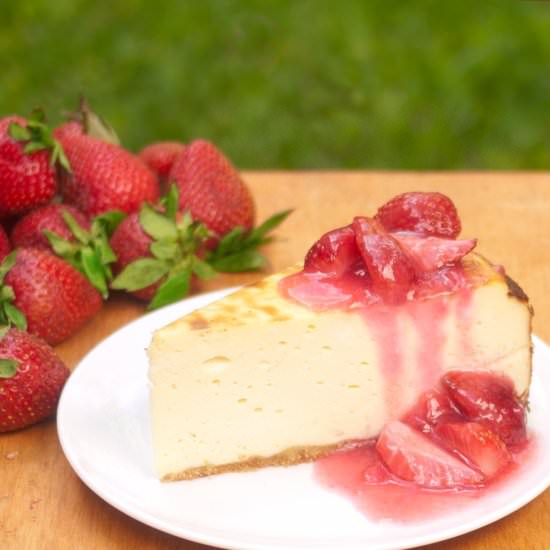 Sugar Free Strawberry Cheesecake