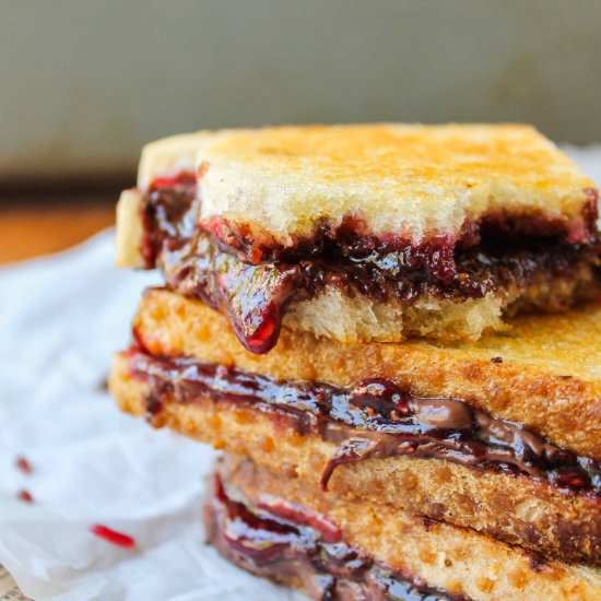 Raspberry Nocciolata Grilled