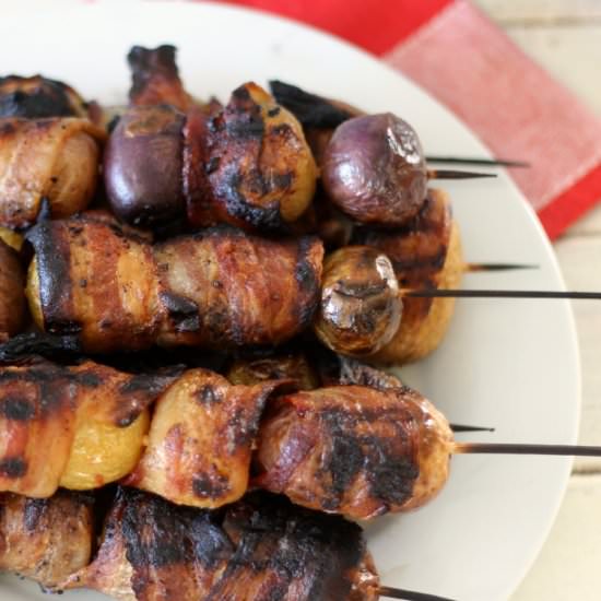 Candied Bacon Wrapped Potatoes