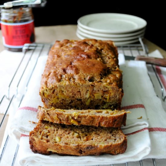 Rhubarb Banana Bread