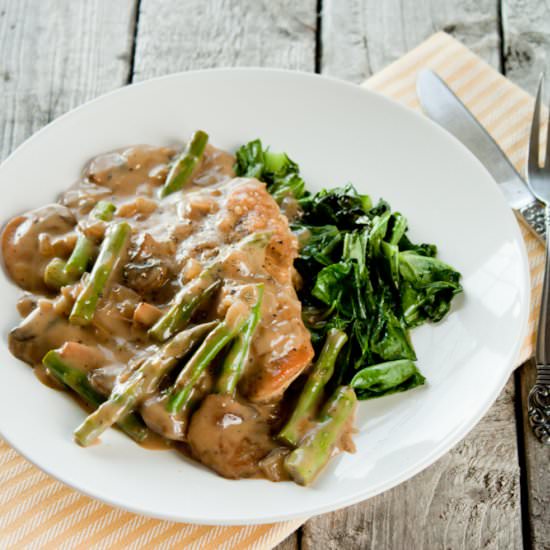 Pan Fried Chicken with Creamy Sauce