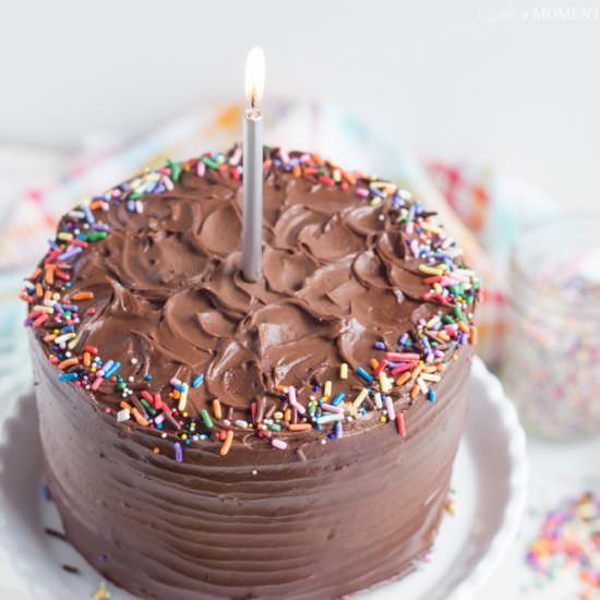 Yellow Cake with Chocolate Frosting