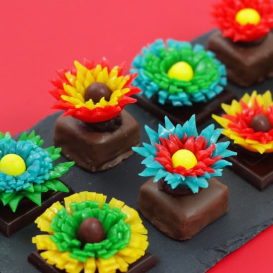 Fruit Roll-Ups flowers