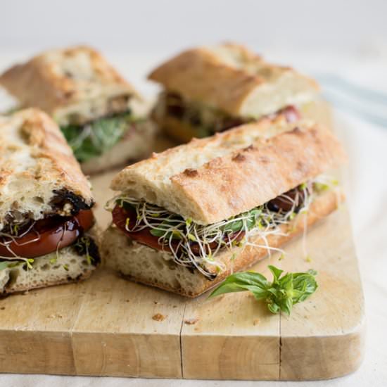 Vegan Caprese Sandwiches