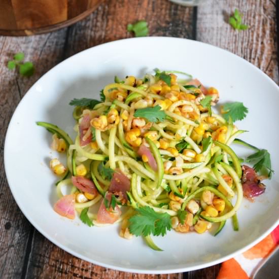 Roasted Corn & Zucchini Salad