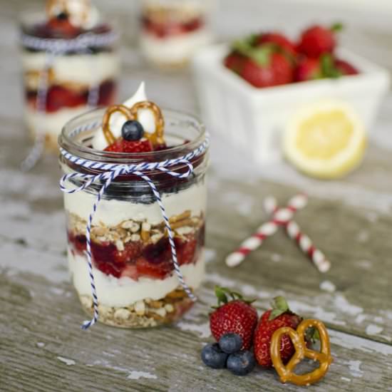 Red, White & Berry Parfaits